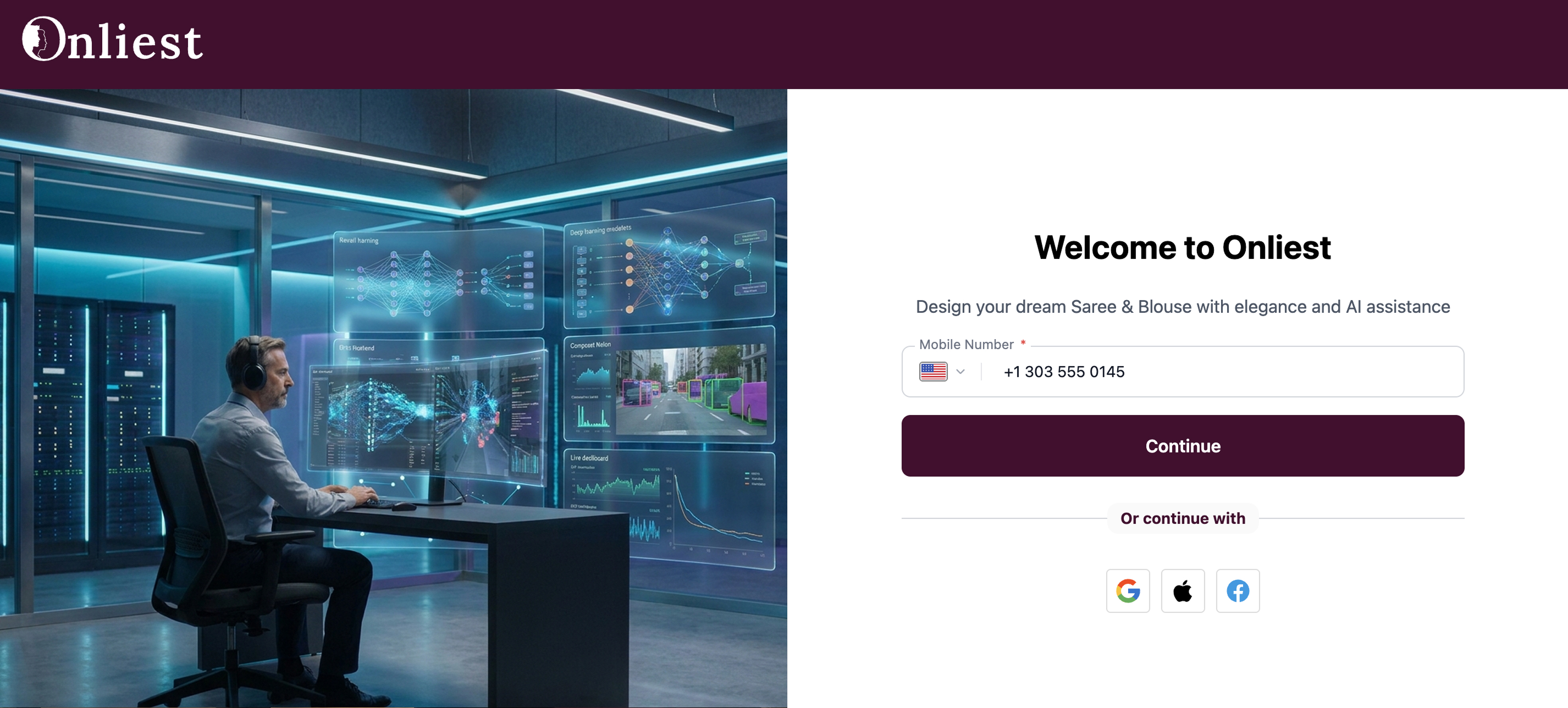 Enter verification code screen with six-digit OTP input